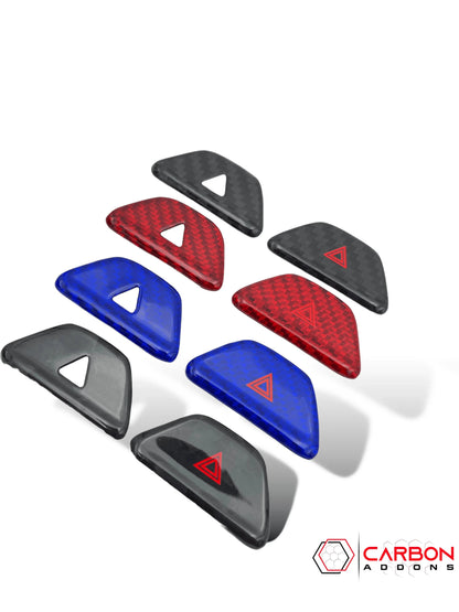 2016-2024 Chevy Camaro Real Carbon Fiber Interior Hazard Button Cover