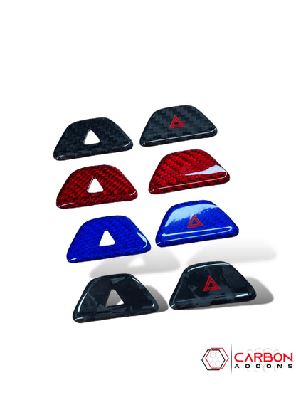 2016-2024 Chevy Camaro Real Carbon Fiber Interior Hazard Button Cover