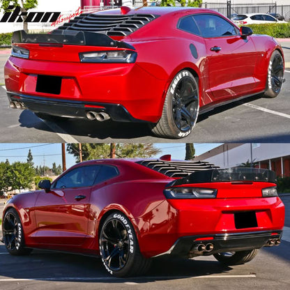 2016-2024 Chevy Camaro Unpainted Rear Side Window Louver Air Vent ABS