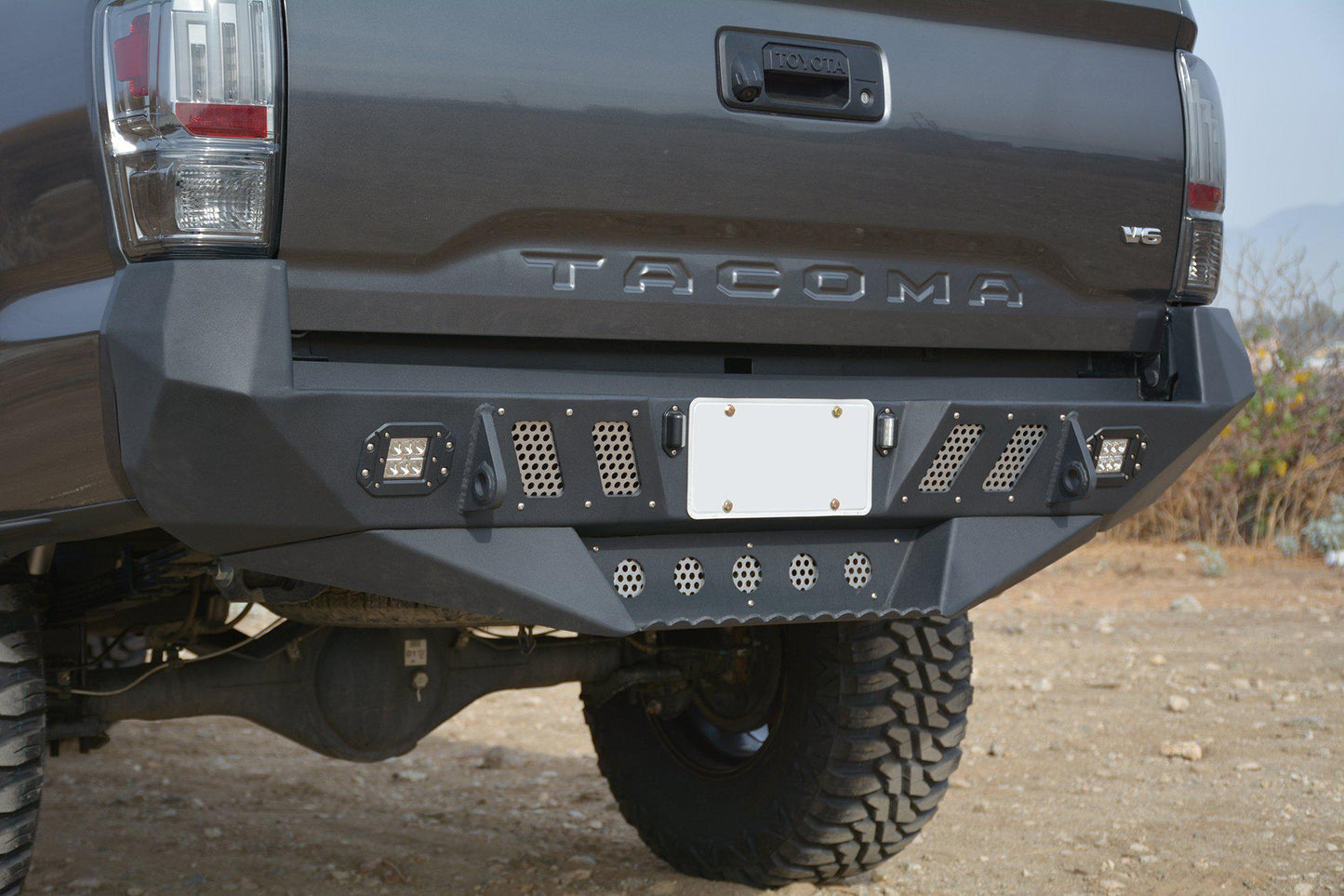 2016-21 Toyota Tacoma Rear Bumper Step-DV8 Offroad