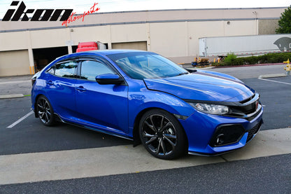 2017-2021 Honda Civic Hatchback 4PCS Mugen Style Window Visors Acrylic