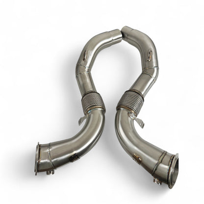 BMW N63R & N63B Catless Race Downpipes - M550i, 750i, M850i, X5, X6, X7