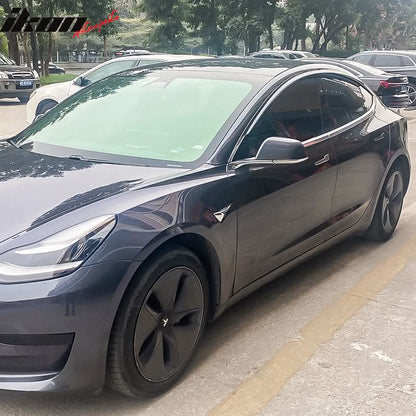2017-2024 Tesla Model 3 Smoke Acrylic Window Visors Deflectors 4PCS