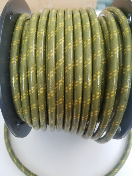 8mm Suppression Core Cloth Braided Spark Plug Wire [Sold By The Foot]