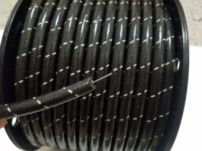8mm Suppression Core Cloth Braided Spark Plug Wire [Sold By The Foot]
