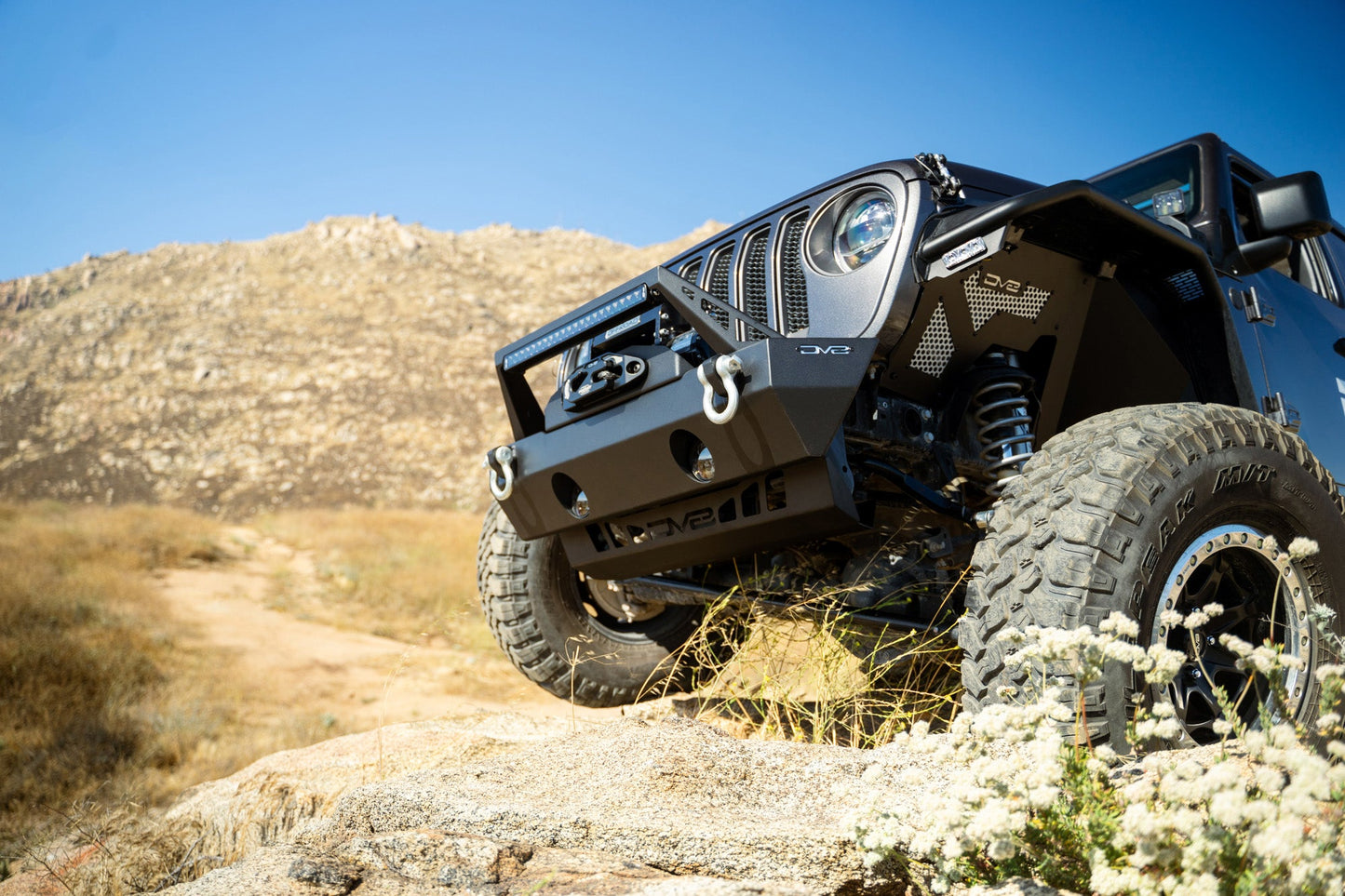 Jeep JL & JT Sway Bar Disconnect Skid Plate, Installed