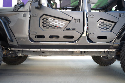 DV8 Offroad Jeep Wrangler JL Rock Sliders & Skins Bundle