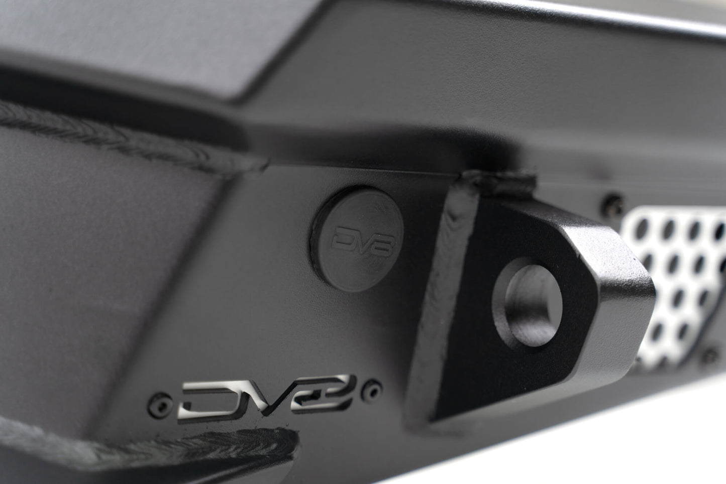 Studio Detail Shot of the Made to Overland Series Rear Bumper for the 2018-2024 Jeep Wrangler JL