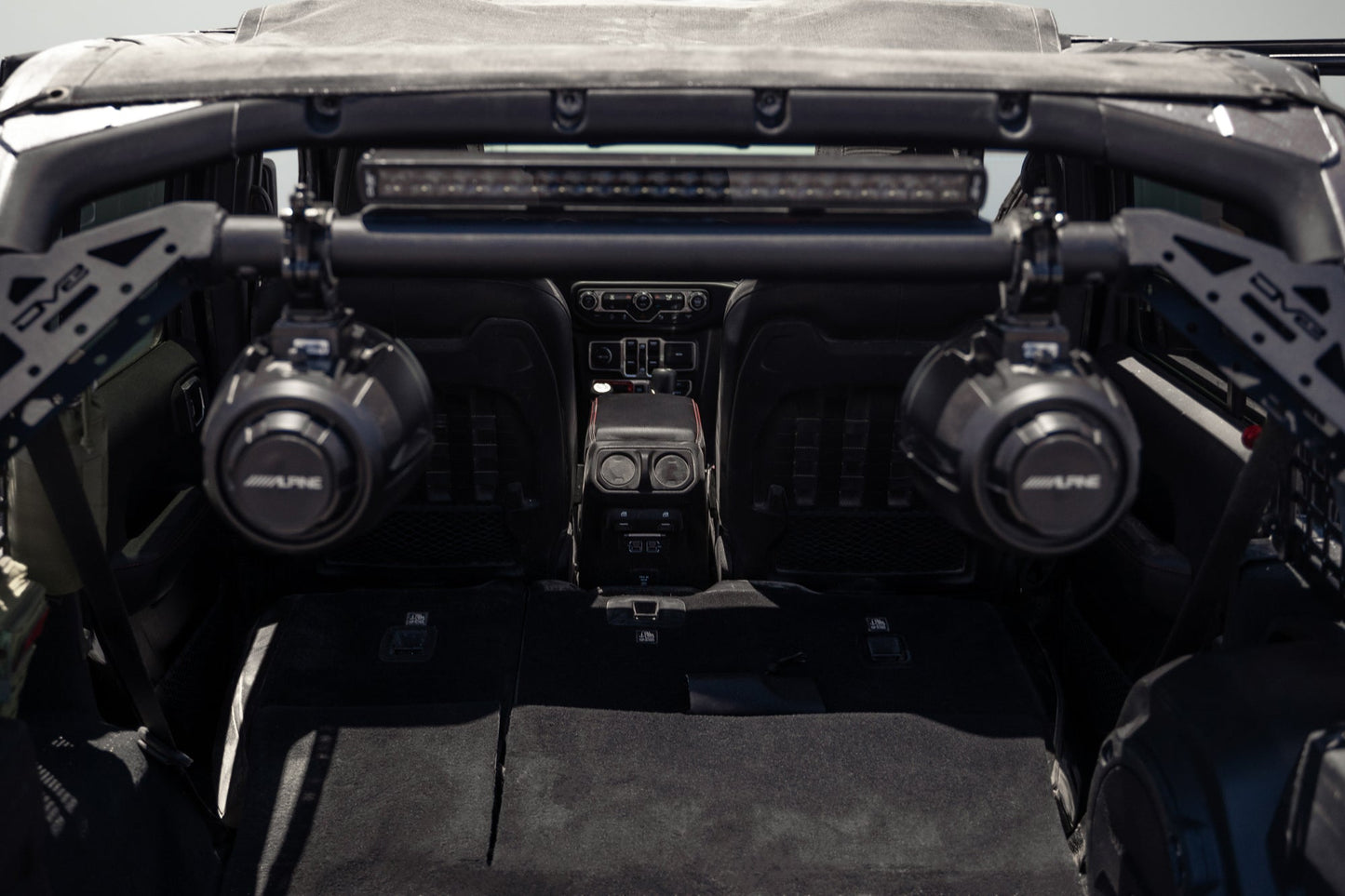 2018-2023 Jeep Wrangler JL | Rear Speaker & Light Bar Mount, Installed