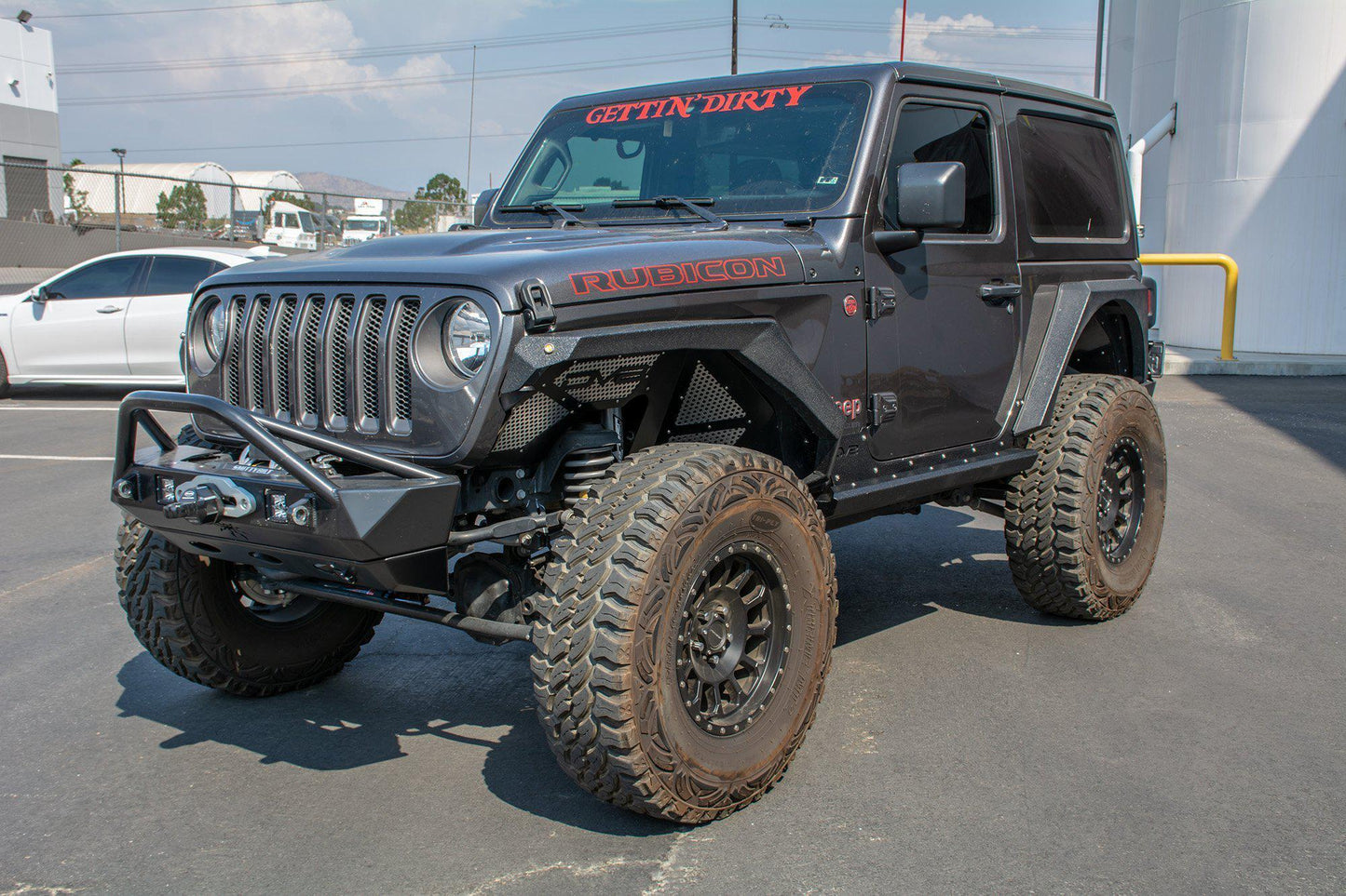 2018-21 Jeep JL 2 Door Rock Sliders with Rock Skins-DV8 Offroad