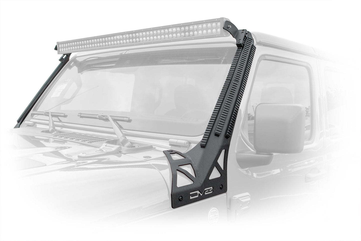 2018-21 Jeep JL & 2020-21 JT A-Pillar Mounted Rail System-DV8 Offroad