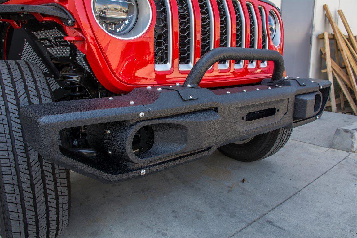 2018-21 Jeep JL & 2020-21 JT Front Modular Bumper with Bull Bar-DV8 Offroad