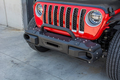 2018-21 Jeep JL & 2020-21 JT Front Modular Bumper with Bull Bar-DV8 Offroad