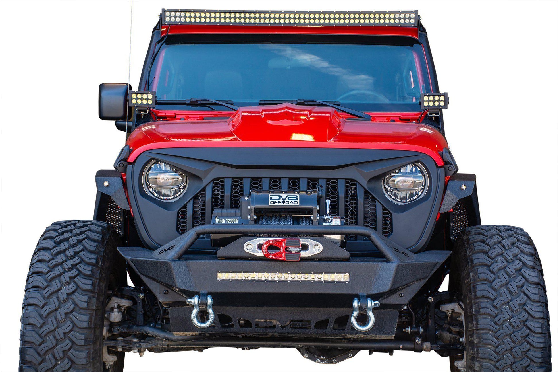 2018-21 Jeep JL & 2020-21 JT Replacement Grille | Black-DV8 Offroad