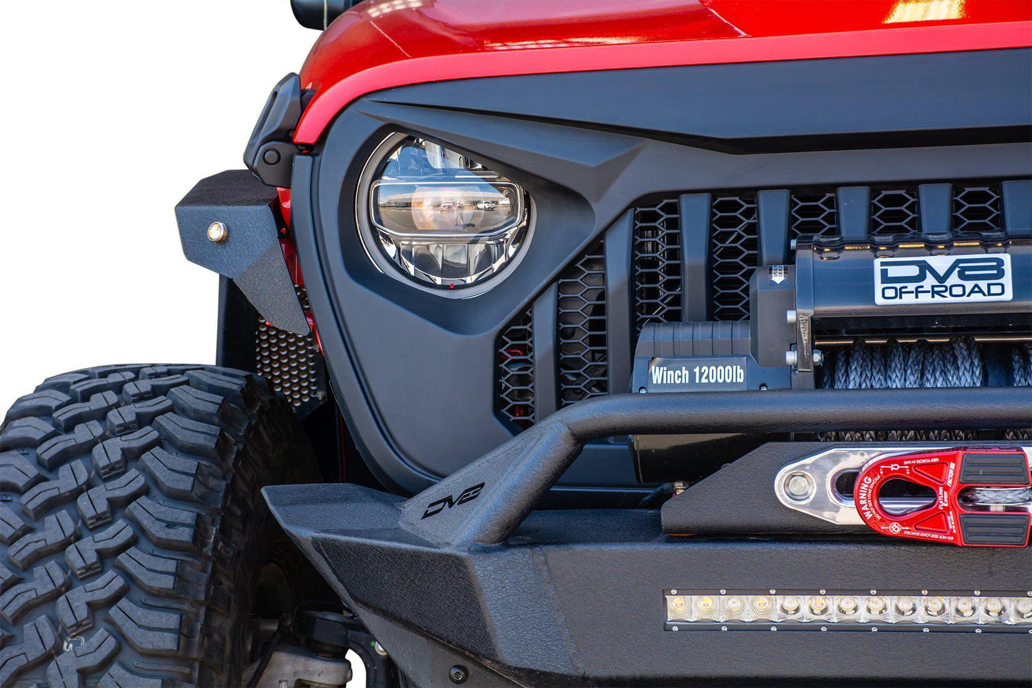 2018-21 Jeep JL & 2020-21 JT Replacement Grille | Black-DV8 Offroad