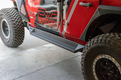 2018-21 Jeep JL 4 Door Plated Sliders with Step-DV8 Offroad