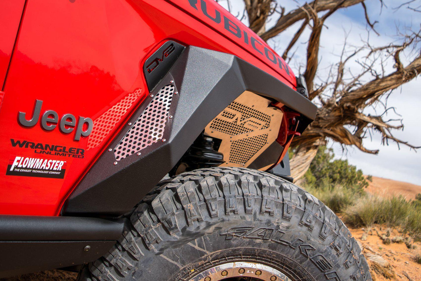 2018-21 Jeep JL Armor Fender Flares | Front & Rear-DV8 Offroad