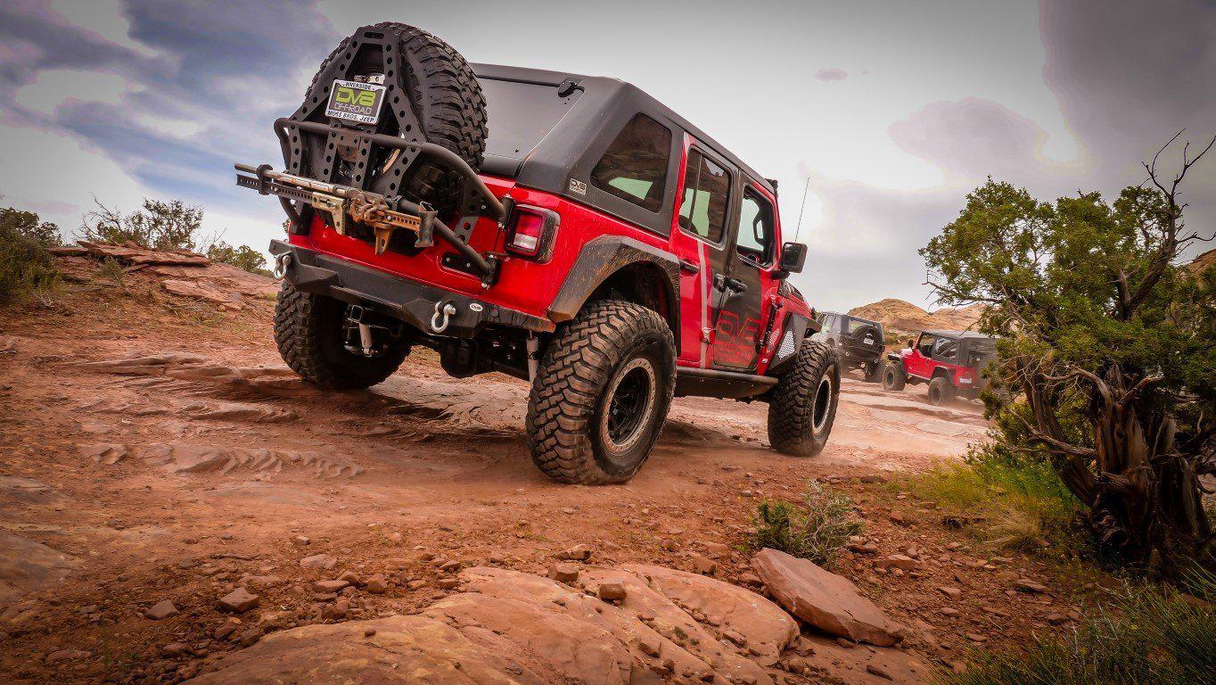 2018-21 Jeep JL Cage Style Tire Carrier-DV8 Offroad