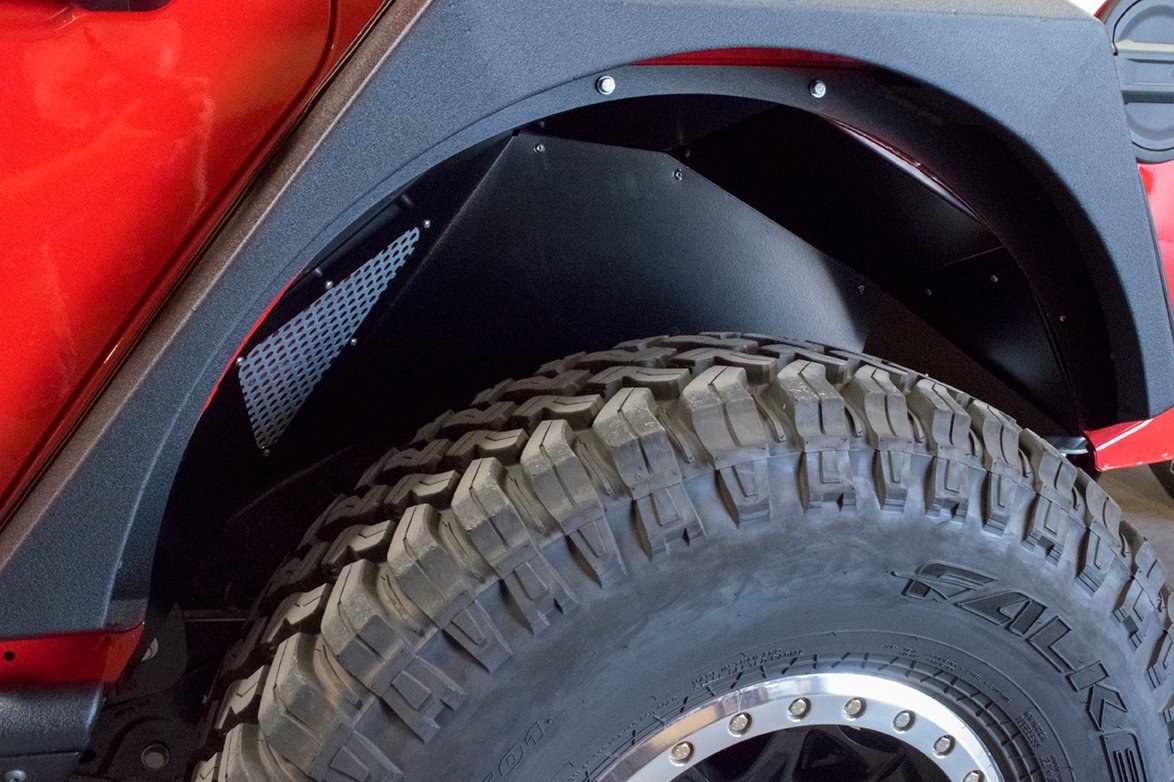 2018-21 Jeep JL Rear Inner Fenders | Black or Raw-DV8 Offroad