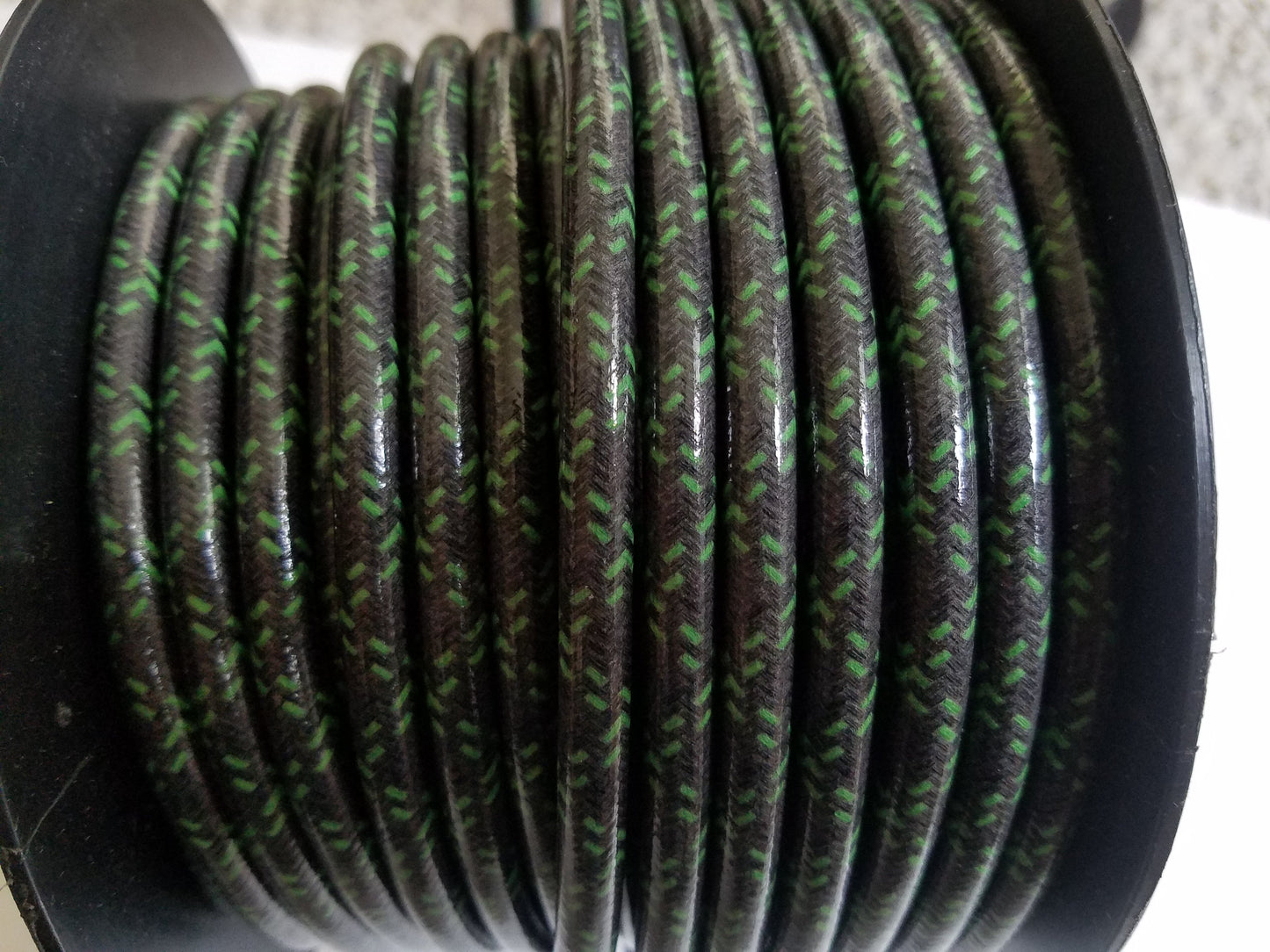 8mm Suppression Core Cloth Braided Spark Plug Wire [Sold By The Foot]