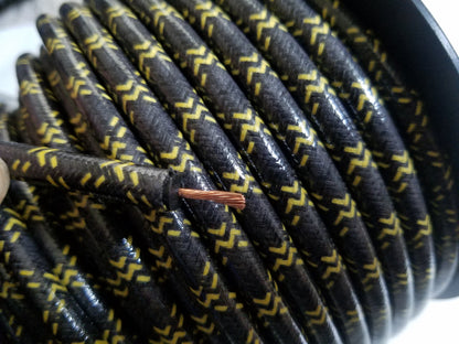 7mm Copper Core Cloth Braided Spark Plug Wire [Sold By The Foot]