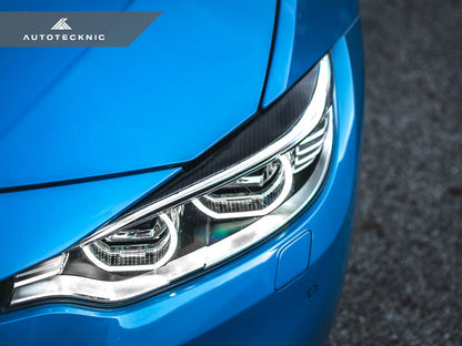 AutoTecknic Carbon Fiber Headlight Trim Set - F80 M3 | F82/ F83 M4