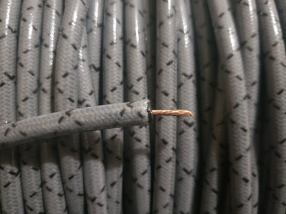 7mm Copper Core Cloth Braided Spark Plug Wire [Sold By The Foot]