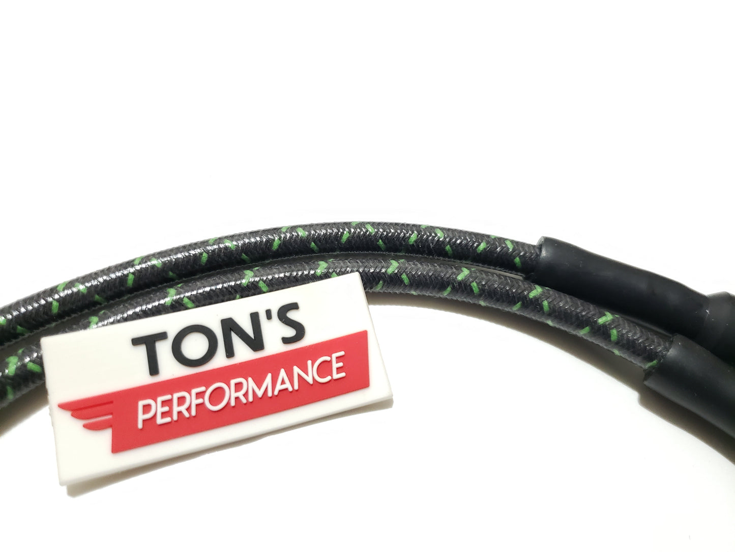 Cloth Braided Plug Wires Harley Dyna Softail 1991 - 1998 / PAIR OF REPLACEMENT OEM LENGTH WIRES