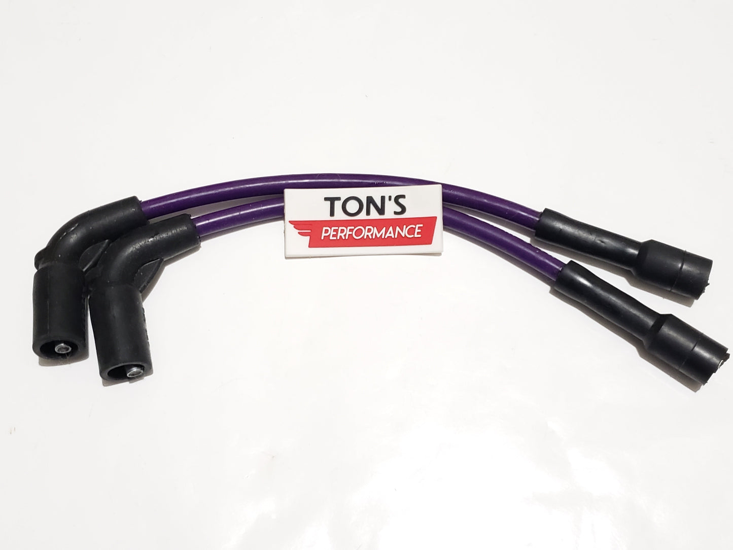 Silicone Plug Wires Harley Sportster 2007+ / PAIR OF SHORT WIRES FOR RELOCATED COIL