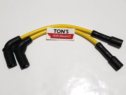 Silicone Plug Wires Harley Sportster 2007+ / PAIR OF SHORT WIRES FOR RELOCATED COIL