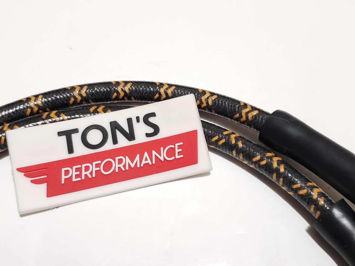 Cloth Braided Plug Wires Harley Dyna Softail 1991 - 1998 / PAIR OF REPLACEMENT OEM LENGTH WIRES