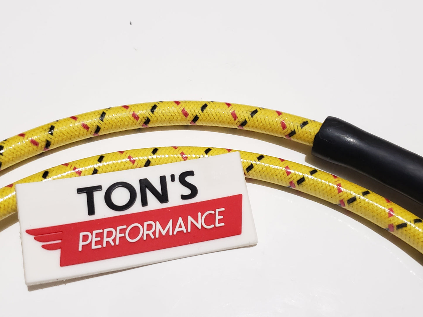 Cloth Braided Plug Wires Harley Sportster 1986 - 2003 / PAIR OF REPLACEMENT OEM LENGTH WIRES