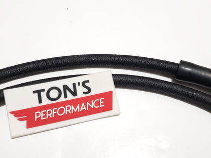 Cloth Braided Plug Wires Harley Sportster 1986 - 2003 / PAIR OF REPLACEMENT OEM LENGTH WIRES