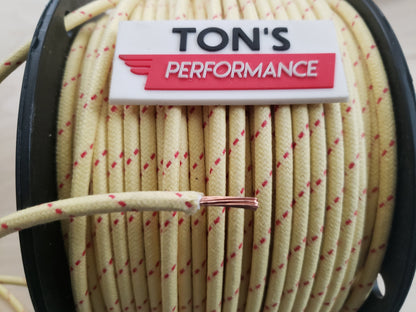 12 Gauge Cloth Braided Primary Wire [Sold By The Foot]