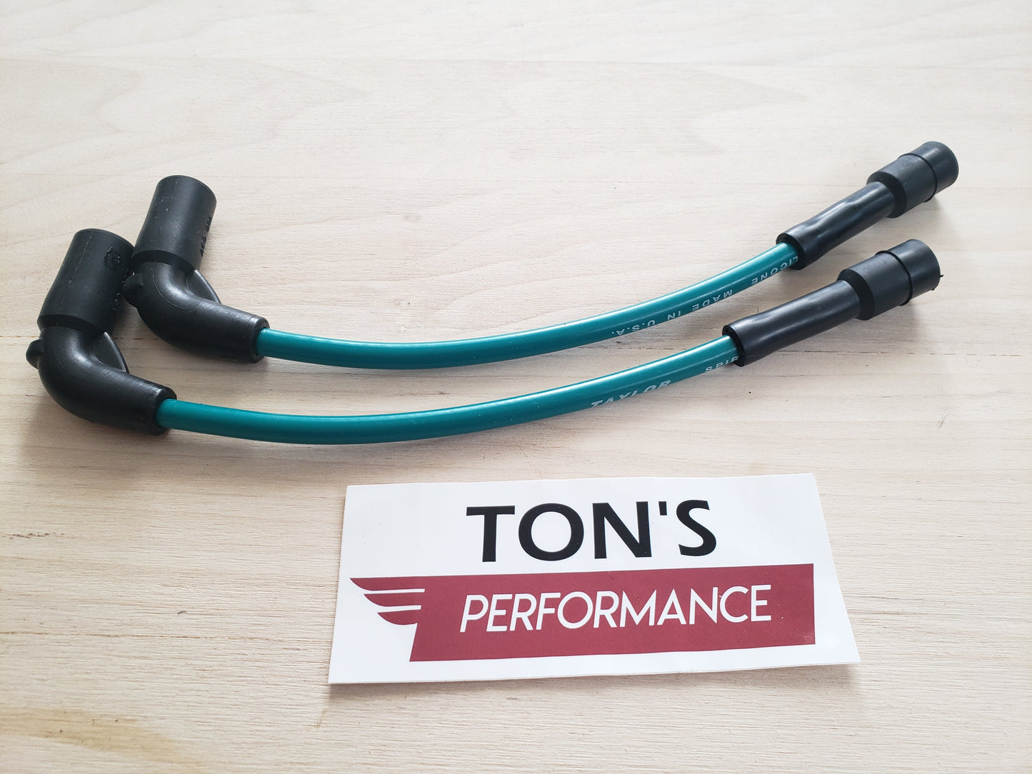 Silicone Plug Wires Harley Sportster 2007+ / PAIR OF SHORT WIRES FOR RELOCATED COIL