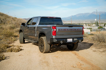 Backup sensors on the Spec Series Rear Bumper for the 2019-2024 Chevy/GMC 1500