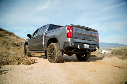 Low-Angle view of the Spec Series Rear Bumper for the 2019-2024 Chevy/GMC 1500