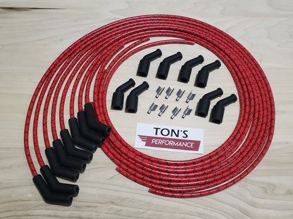 Vintage Cloth Braided Spark Plug Wires LSX LS1 LS LT SWAP Unassembled wire kit