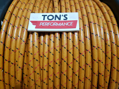 7mm Copper Core Cloth Braided Spark Plug Wire [Sold By The Foot]