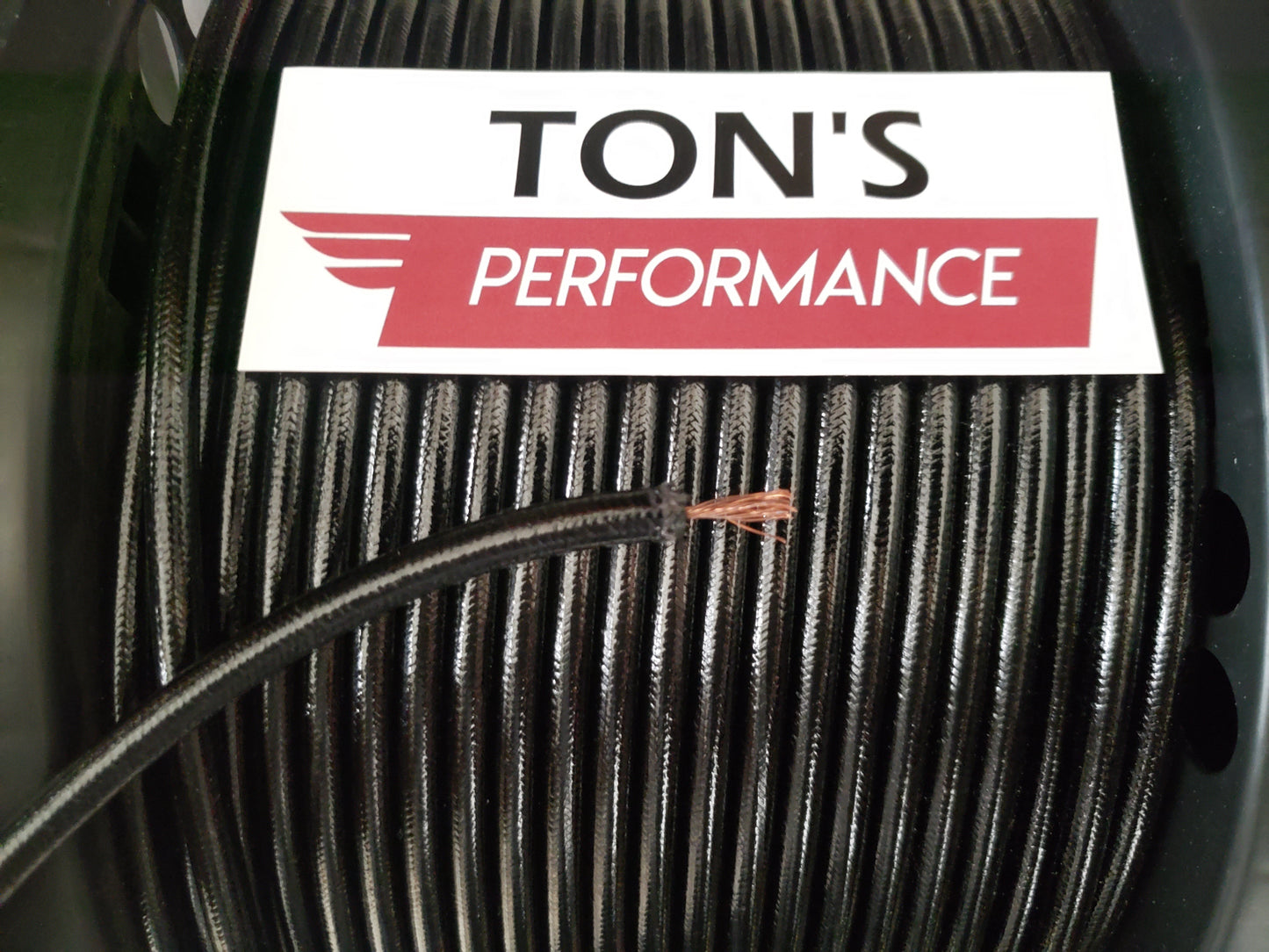 7mm Copper Core Cloth Braided Spark Plug Wire [Sold By The Foot]