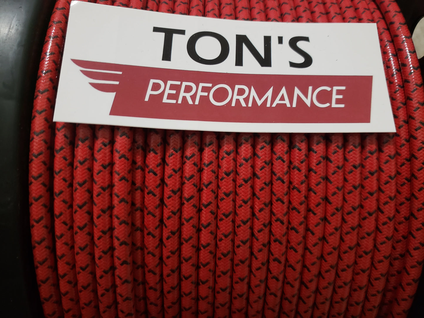 8mm Suppression Core Cloth Braided Spark Plug Wire [Sold By The Foot]