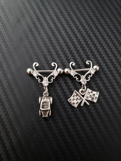 Car Part Nipple Rings