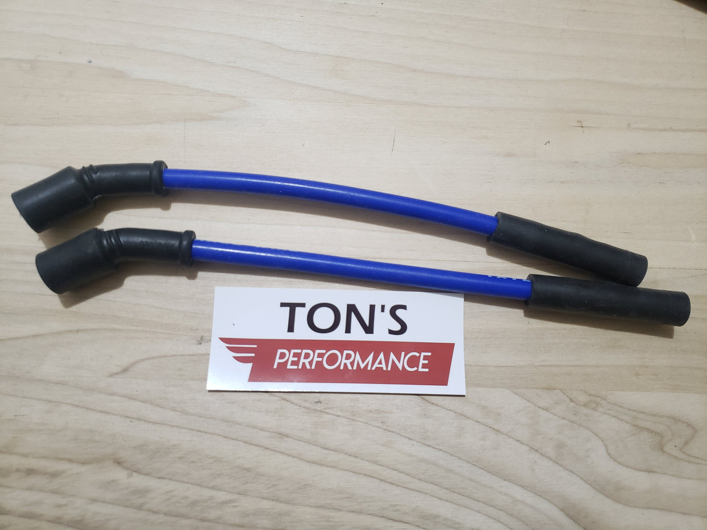 Silicone Plug Wires Harley Sportster 2007+ / PAIR OF SHORT WIRES FOR RELOCATED COIL