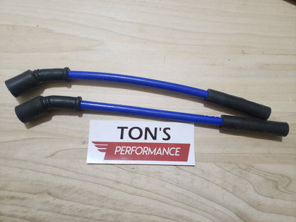 Silicone Plug Wires Harley Sportster 2007+ / PAIR OF SHORT WIRES FOR RELOCATED COIL