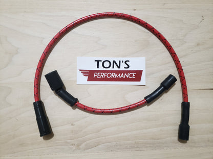 Cloth Braided Replacement 8mm Plug Wires Harley Sportster 2007+ 48 72 883 1200