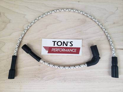 Cloth Braided Replacement 8mm Plug Wires Harley Sportster 2007+ 48 72 883 1200