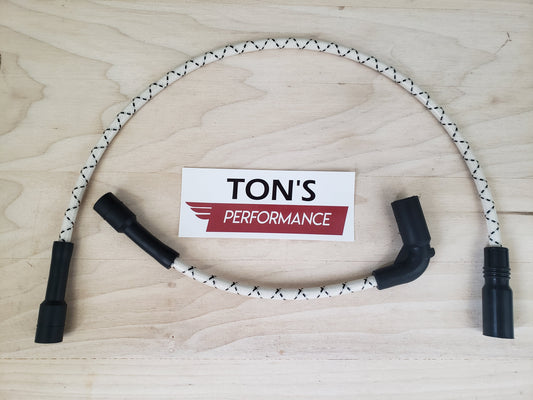 Cloth Braided Replacement 8mm Plug Wires Harley Sportster 2007+ 48 72 883 1200