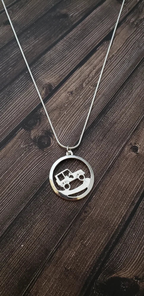 Jeep Uphill Climb Necklace