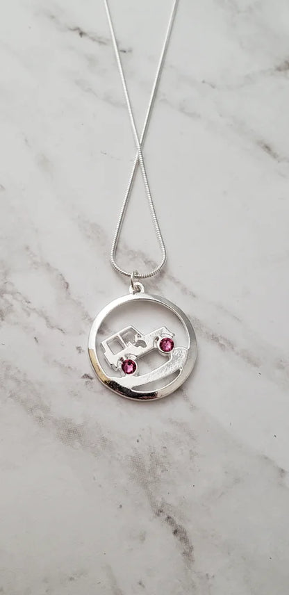 Jeep Uphill Climb Necklace