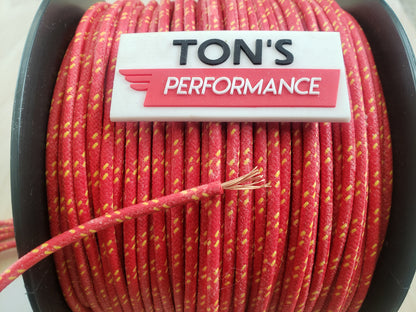 14 Gauge Cloth Braided Primary Wire [Sold By The Foot]